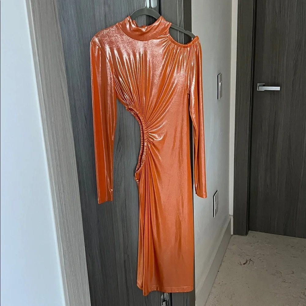 $270 REVOLVE ROTATE Birger Christensen Alice cutout dress US 6 cocktail party - Picture 2 of 13